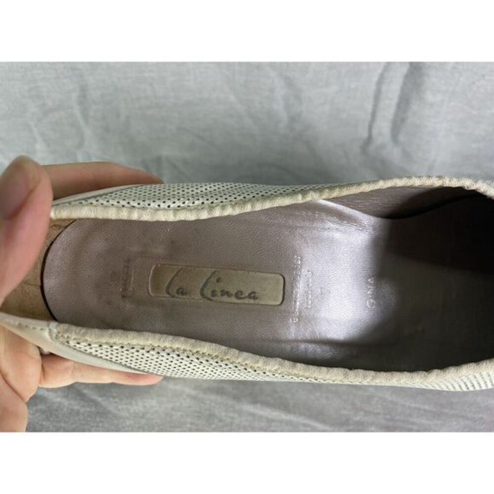 La Linea Hassia Gina white pump sz 9.5‎ - Picture 8 of 10